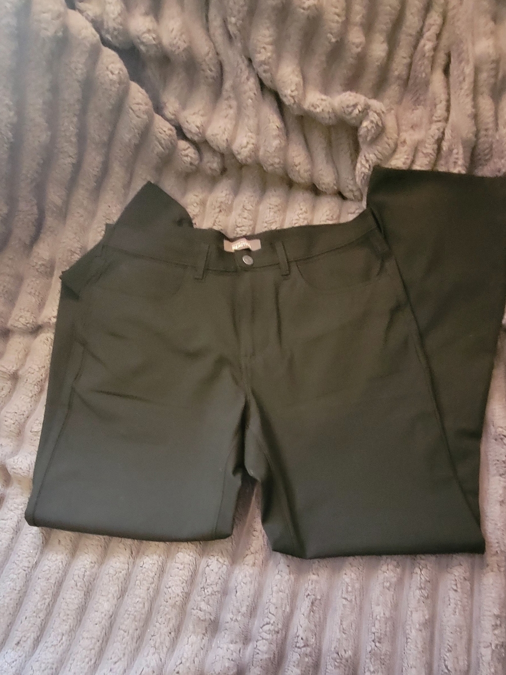Kenneth Cole Men's Black Dress Pants - Classic Straight Fit Urban City Casual